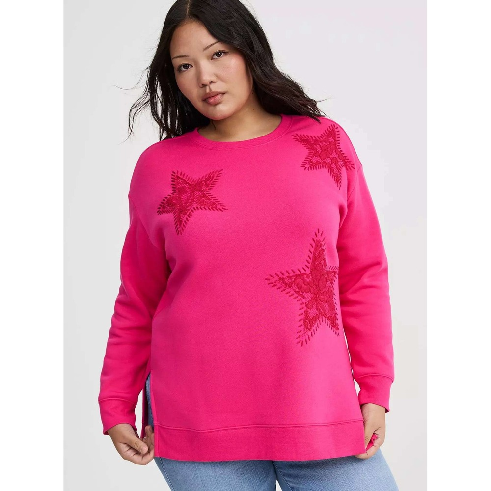 Cozy Fleece Step Hem Sweatshirt